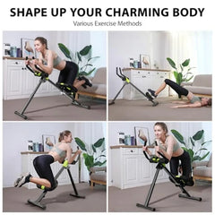 ABS Trainer Machine – Steel Home Gym Ab Workout Equipment for Abdominal Exercise, Core Strength & Balance Training