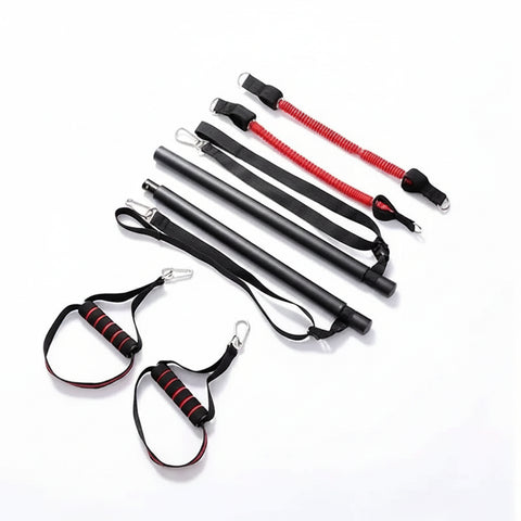Resistance Band Pilates Bar Set – Full Body Strength & Yoga Fitness Trainer