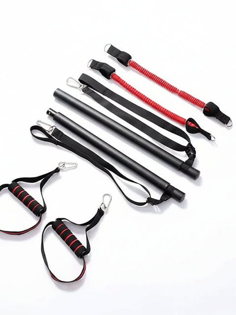 Resistance Band Pilates Bar Set – Full Body Strength & Yoga Fitness Trainer