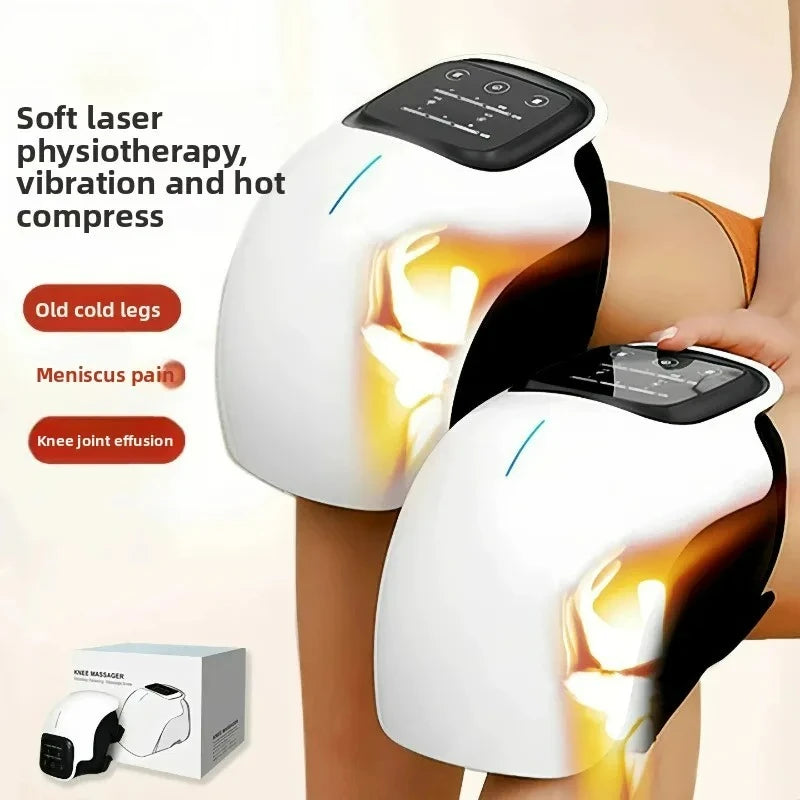 Cordless Knee Massager with Red Light & Vibration | Joint, Elbow & Shoulder Relief