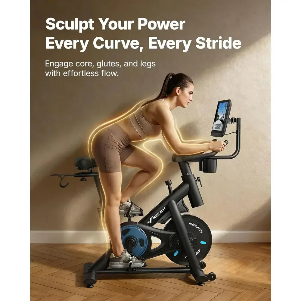 Smart Indoor Cycling Bike | 15.6" HD Touchscreen | App-Connected | Magnetic Resistance | 300 lbs Capacity