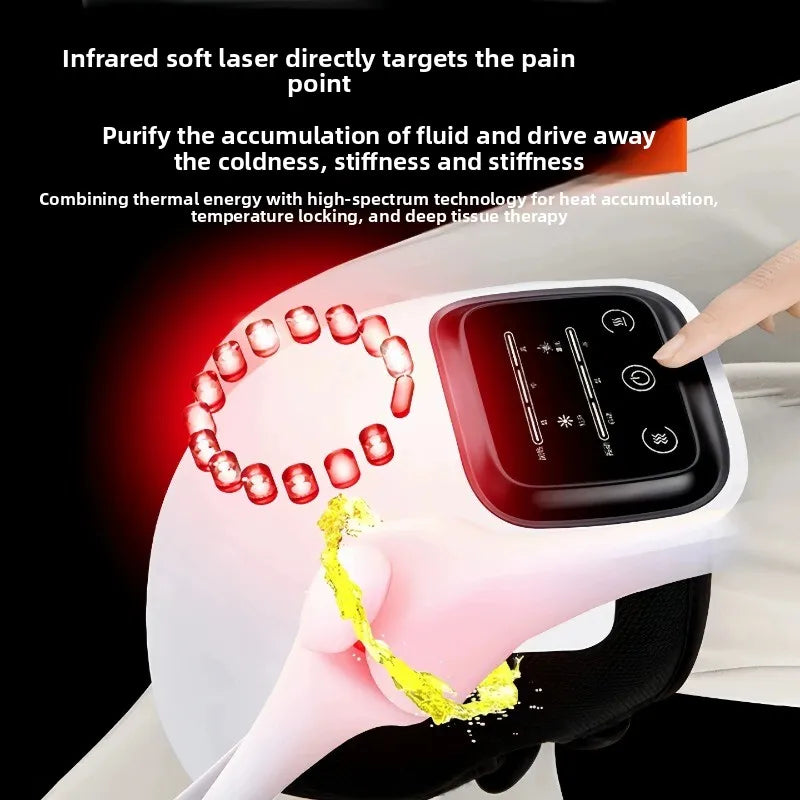 Cordless Knee Massager with Red Light & Vibration | Joint, Elbow & Shoulder Relief