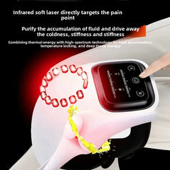Cordless Knee Massager with Red Light & Vibration | Joint, Elbow & Shoulder Relief