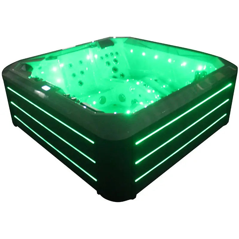 Freestanding Acrylic Hot Tub Spa – 3 Person Outdoor Jacuzzi with 35 Massage Jets & Balboa System