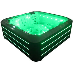 Freestanding Acrylic Hot Tub Spa – 3 Person Outdoor Jacuzzi with 35 Massage Jets & Balboa System