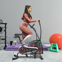 Full Body Air Resistance Exercise Bike – Indoor Cardio & Strength Training Stationary Bike with LCD Display