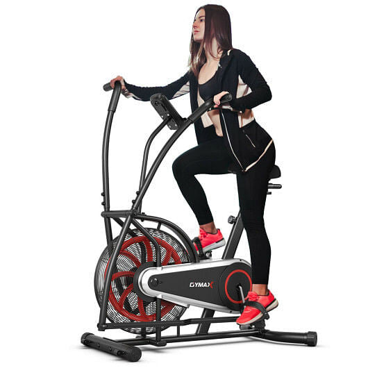 Full Body Air Resistance Exercise Bike – Indoor Cardio & Strength Training Stationary Bike with LCD Display