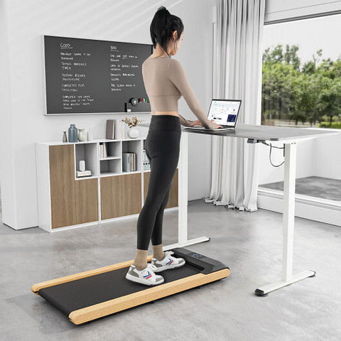 2-in-1 Folding Walking Pad Treadmill with Handles, Vibration Relaxation Function, Home Office Fitness for Small Apartments