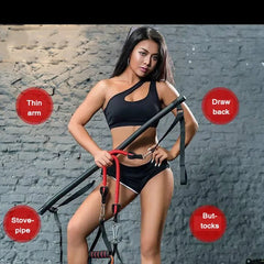 Resistance Band Pilates Bar Set – Full Body Strength & Yoga Fitness Trainer
