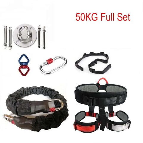 Bungee Dance Training Kit – Anti-Gravity 4D Resistance System with Harness, CE Swivel & Daisy Chain, 50/70/90kg
