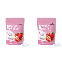 Docteat Creatine Monohydrate Hydration Powder | Probiotics, Hyaluronic Acid & Dietary Fiber | 30 Servings