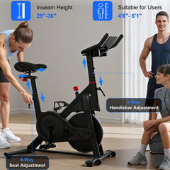 Superun S1 Indoor Cycling Bike | 32-Level Magnetic Resistance, Bluetooth & LCD Display