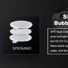 Performance Molecular Hydrogen Water Generator Bottle DuPont SPE&PEM Dual Chamber lonizer + Charging&Time Display