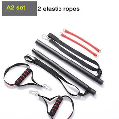 Resistance Band Pilates Bar Set – Full Body Strength & Yoga Fitness Trainer
