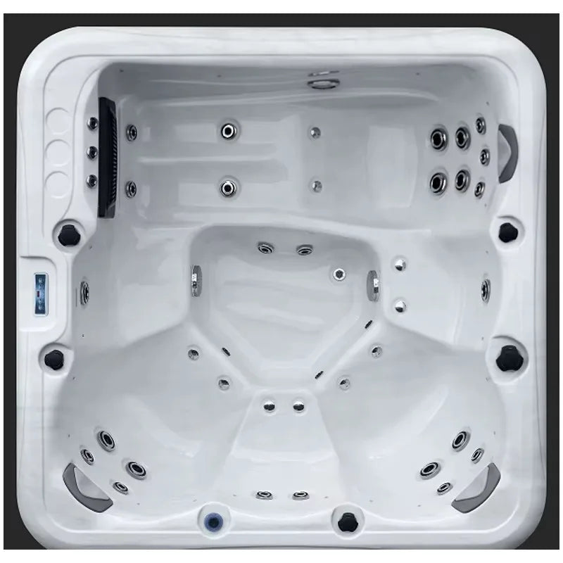 Freestanding Acrylic Hot Tub Spa – 3 Person Outdoor Jacuzzi with 35 Massage Jets & Balboa System