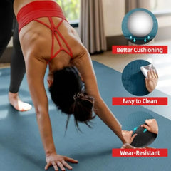 Extra Large Yoga & Pilates Mat – TPE Non-Slip, 78x57", 1/2" Thick with Extra Cushioning
