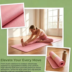 Non-Slip Lightweight Yoga Mat – Shock-Absorbing & Noise-Reducing for Home Gym & Fitness Training