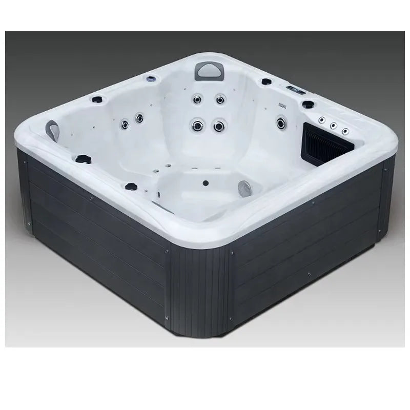 Freestanding Acrylic Hot Tub Spa – 3 Person Outdoor Jacuzzi with 35 Massage Jets & Balboa System