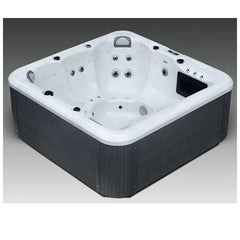 Freestanding Acrylic Hot Tub Spa – 3 Person Outdoor Jacuzzi with 35 Massage Jets & Balboa System