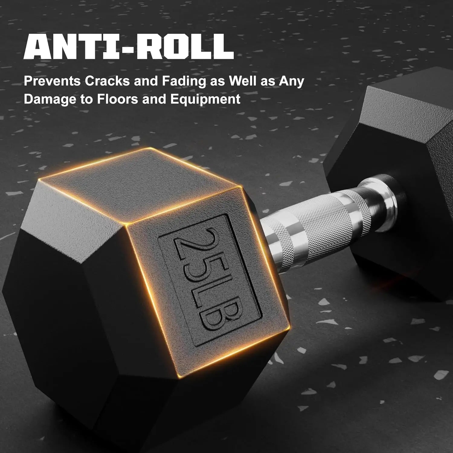 Rubber Hex Dumbbell Set with 3-Tier Rack | 5–35 LB | 280 LBS Home Gym Set
