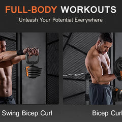 KERDOM 1-Sec Fast Adjustable Dumbbell 1pc