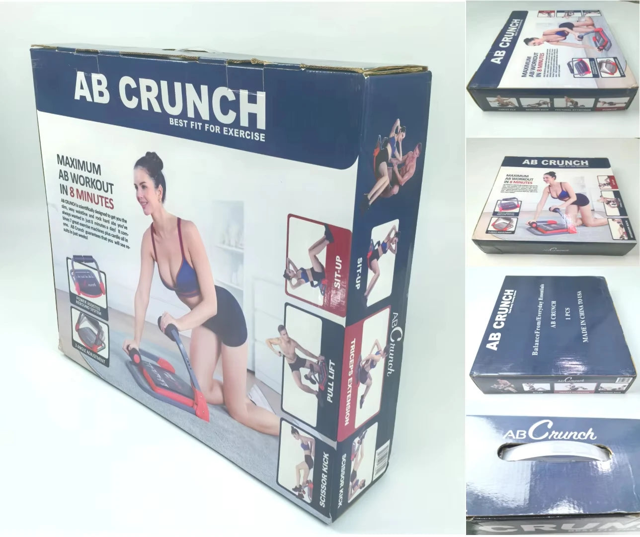 ABS Crunch Machine – Multi-Function Core Trainer with Adjustable Resistance for Body Shaping, Strength & Slimming