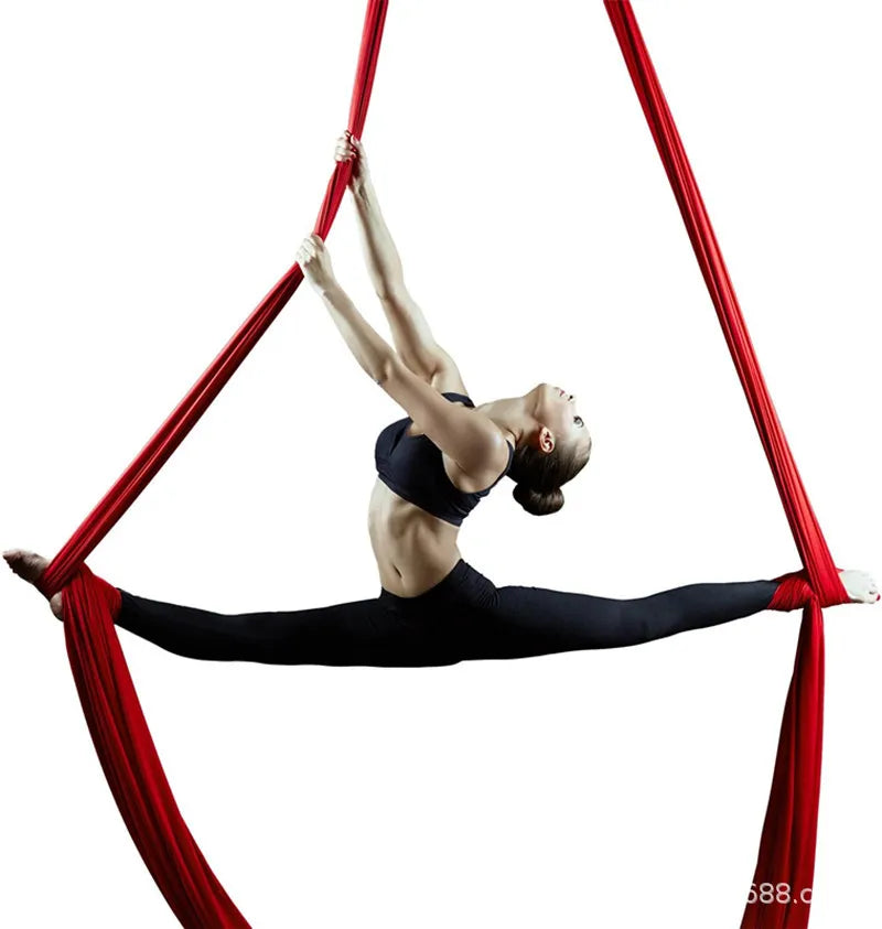 Aerial Yoga Silk Hammock – 8 Meter Satin Yoga Swing Set, 2.8m Wide, Anti-Gravity Inversion Tool, 15 Colors