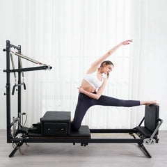 Foldable Pilates Reformer Bed – Aluminum Alloy & Stainless Steel, 440 lb Capacity, CE/SGS Certified, Home & Studio