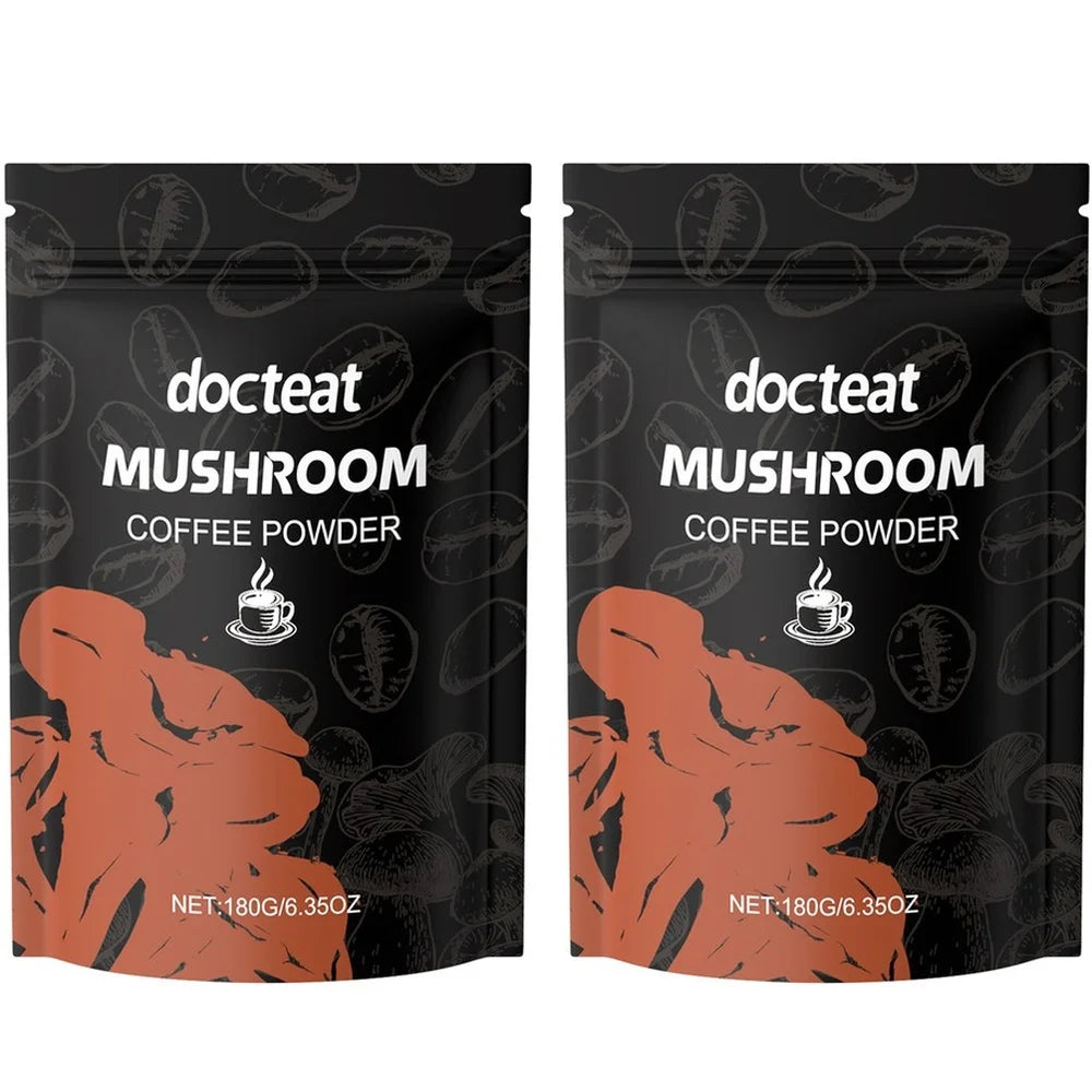 Mushroom Coffee Powder with L-Theanine – Daily Energy, Focus & Metabolism Support (180g)