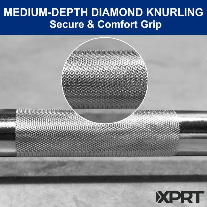 7ft Olympic Barbell Bar – 20kg Chrome Steel, 700 lb Capacity for Powerlifting & Weightlifting