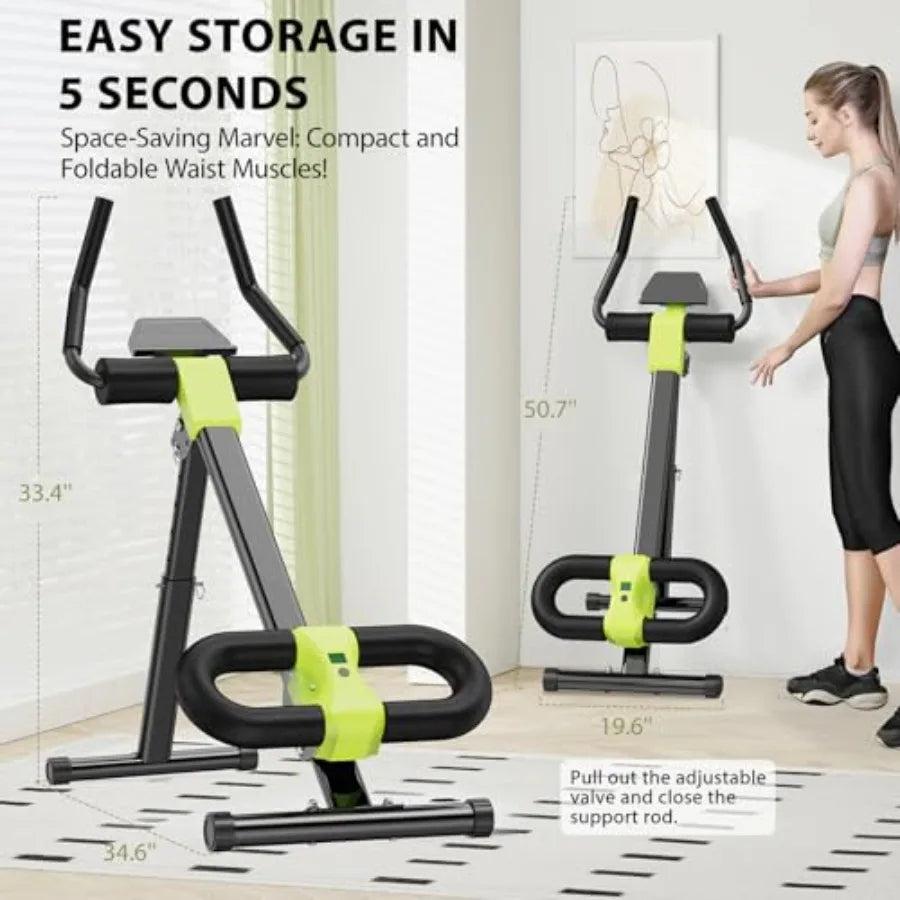 ABS Trainer Machine – Steel Home Gym Ab Workout Equipment for Abdominal Exercise, Core Strength & Balance Training