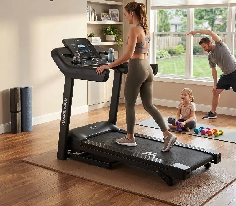 Foldable Smart Incline Treadmill – Ultra-Quiet Home Gym Running Machine | Cipher Athletics