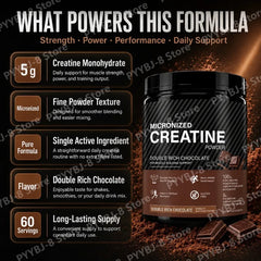 Creatine Monohydrate Powder – Chocolate Flavor, 300g | Muscle Recovery & Performance Supplement