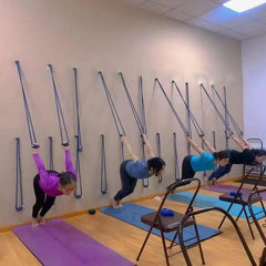 Cotton Yoga Inversion Rope – Wall-Mounted Stretch Strap for Splits, Pilates, Ballet & Backbends