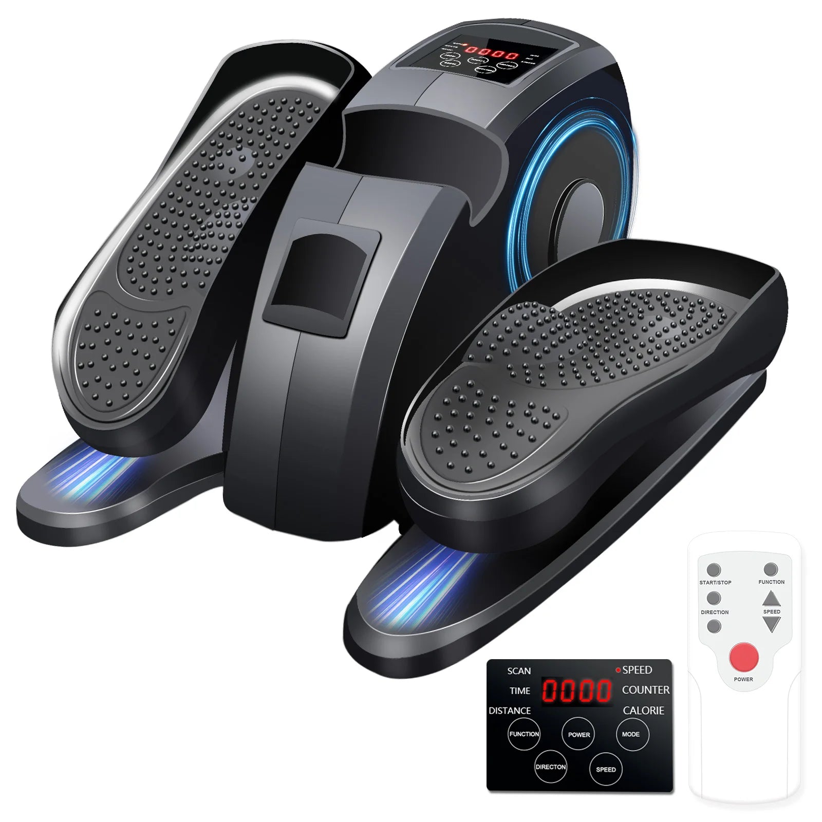 Under-Desk Elliptical Pedal Exerciser with Remote – Quiet Seated Leg Trainer | Cipher Athletics