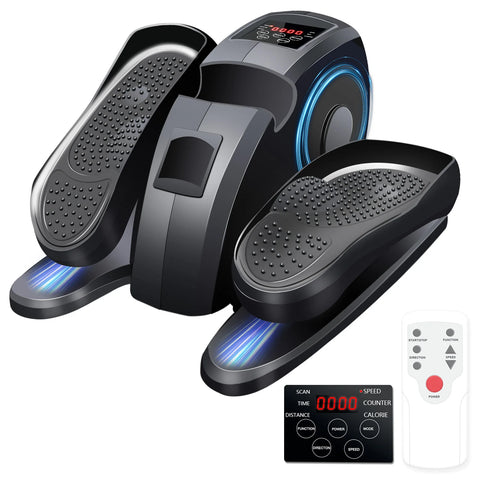 Under-Desk Elliptical Pedal Exerciser with Remote – Quiet Seated Leg Trainer | Cipher Athletics