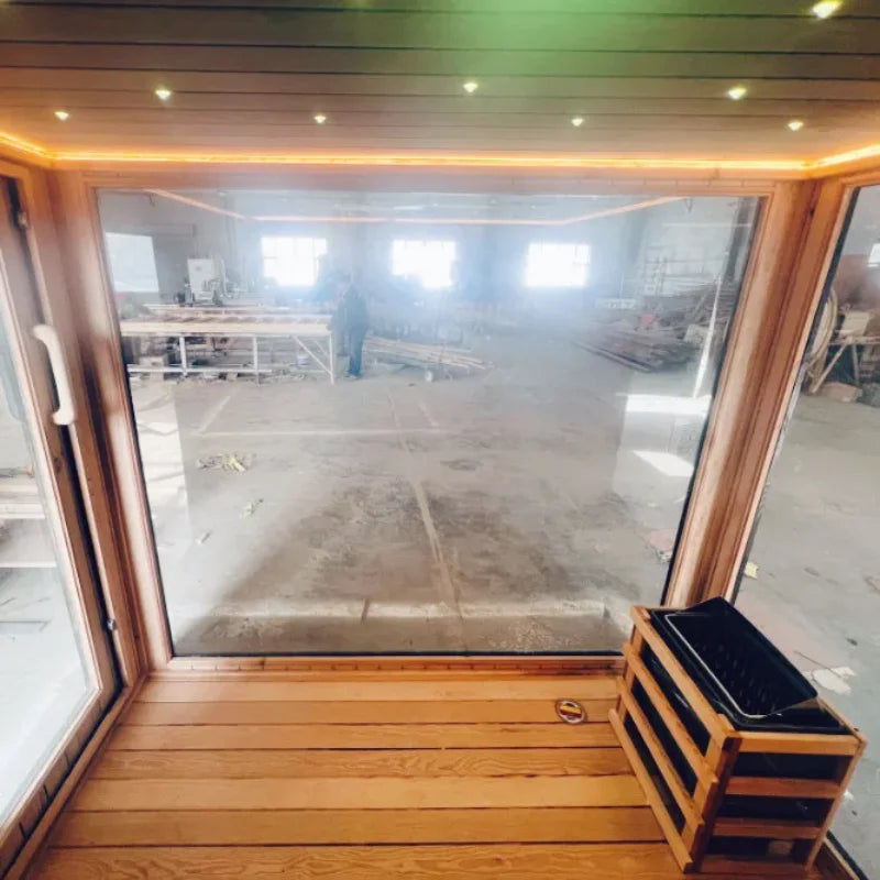 Outdoor Traditional Far Infrared Sauna Room | 4–10 Person | Home & Commercial