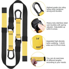 Resistance Bands Set with Handles – Door Anchor, Adjustable Straps & Carabiners for Home Gym Workout, Men & Women
