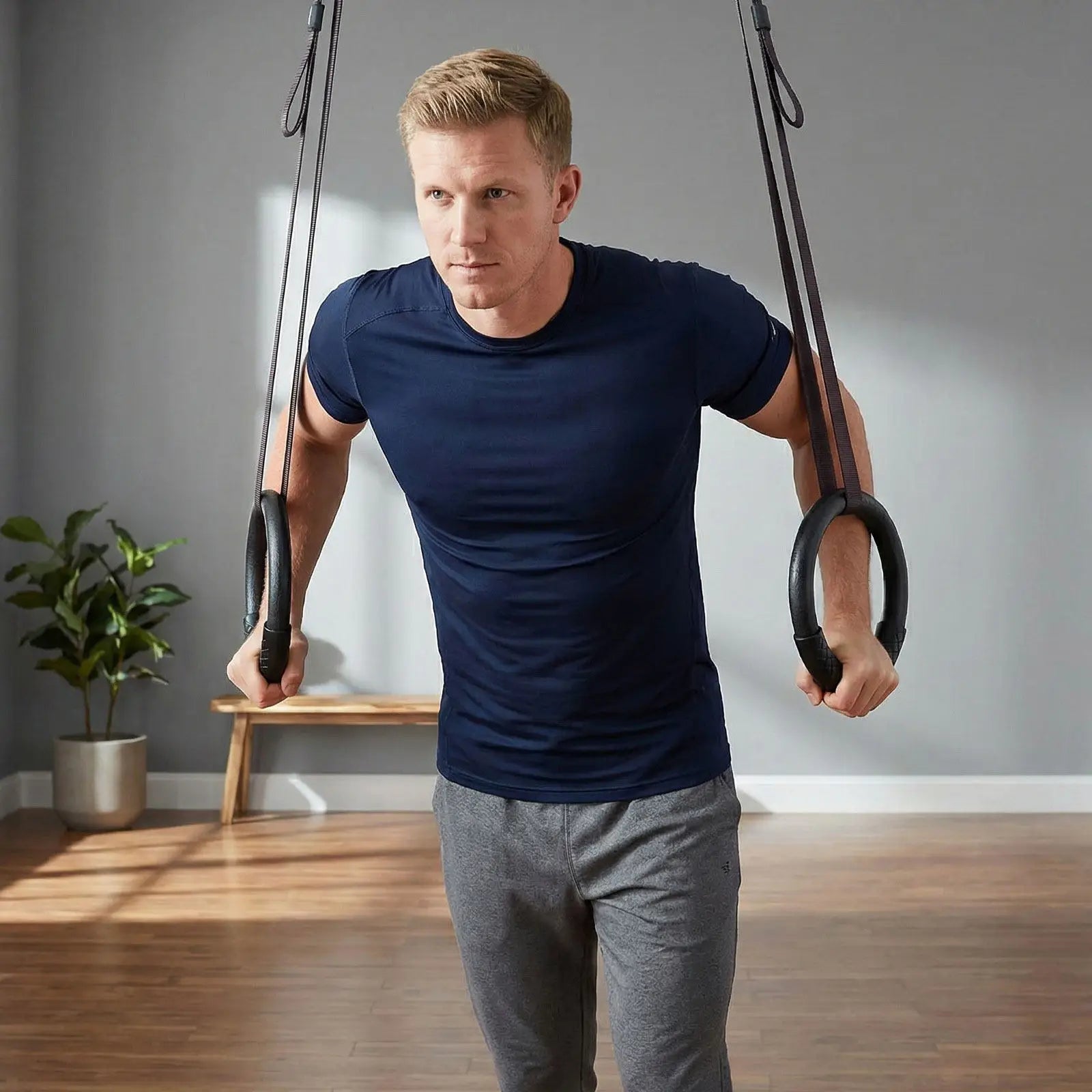 Gymnastic Rings – ABS Pull-Up & Dip Rings for Full Body Strength, Core & Muscle Training