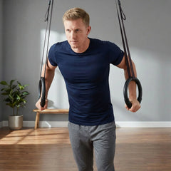 Gymnastic Rings – ABS Pull-Up & Dip Rings for Full Body Strength, Core & Muscle Training