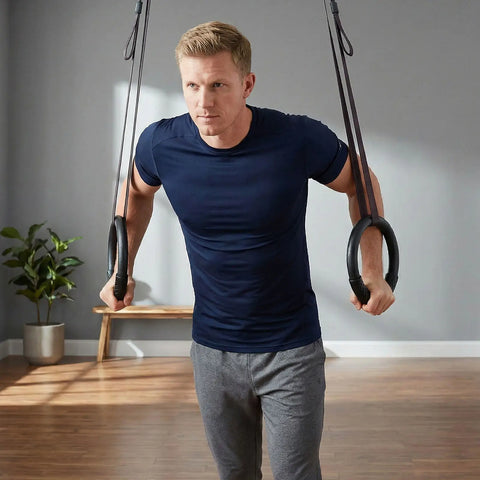 Gymnastic Rings – ABS Pull-Up & Dip Rings for Full Body Strength, Core & Muscle Training