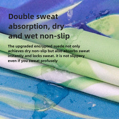 Foldable Suede Yoga Mat – Non-Slip Natural Rubber Base, Lightweight for Yoga, Pilates & Travel