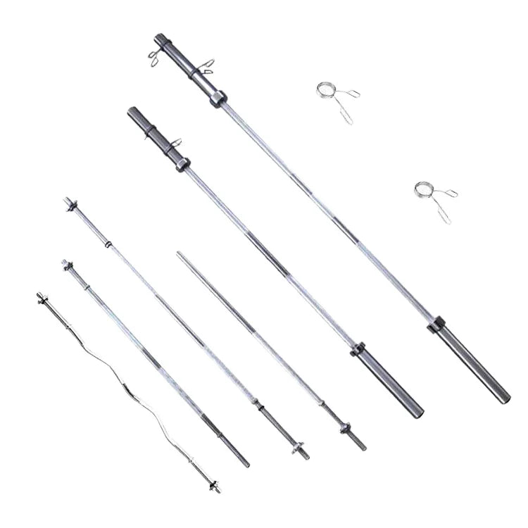 Steel Barbell Bar – 28mm Chrome, 10–20kg, Multiple Lengths for Bench Press, Squats & Weightlifting