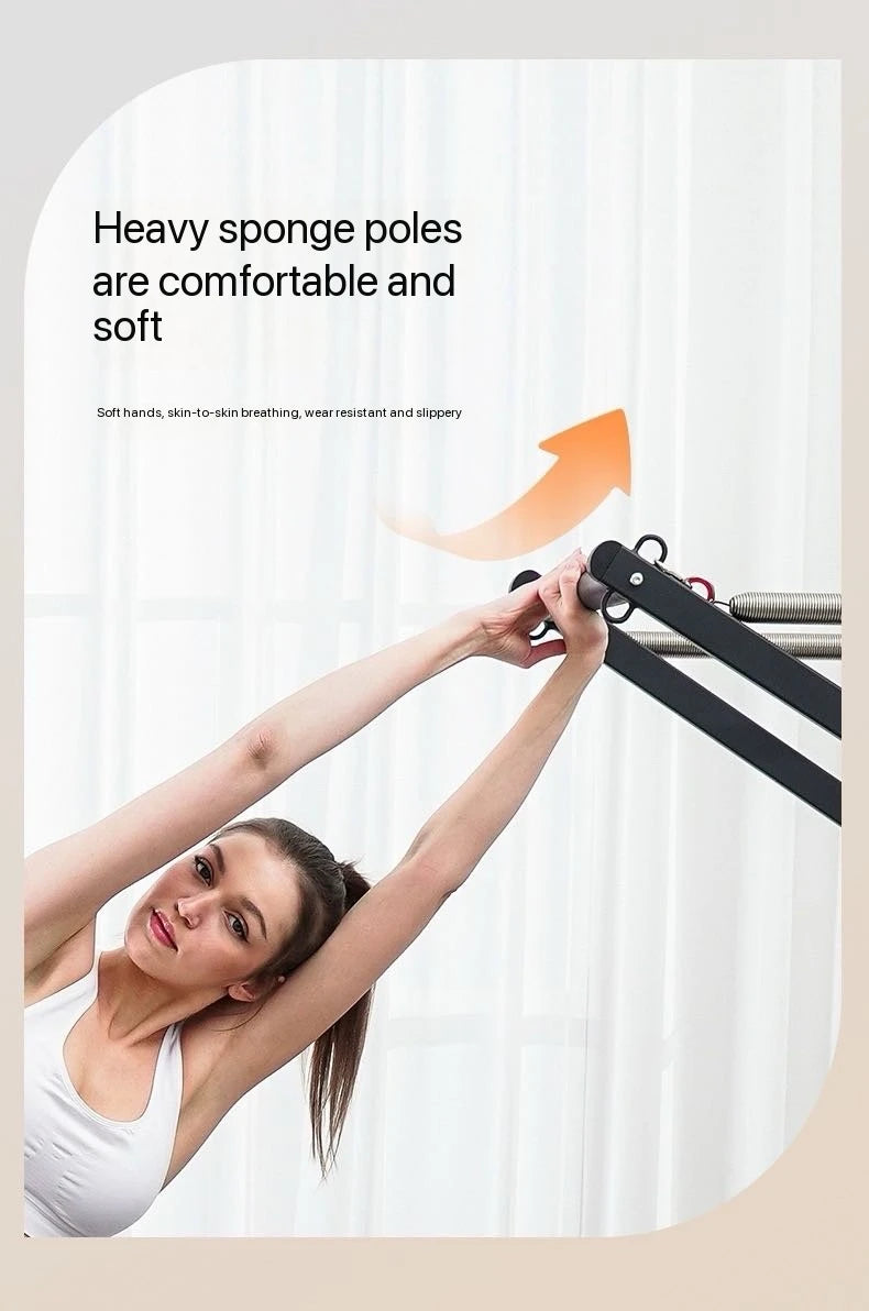 Foldable Pilates Reformer Bed – Aluminum Alloy & Stainless Steel, 440 lb Capacity, CE/SGS Certified, Home & Studio