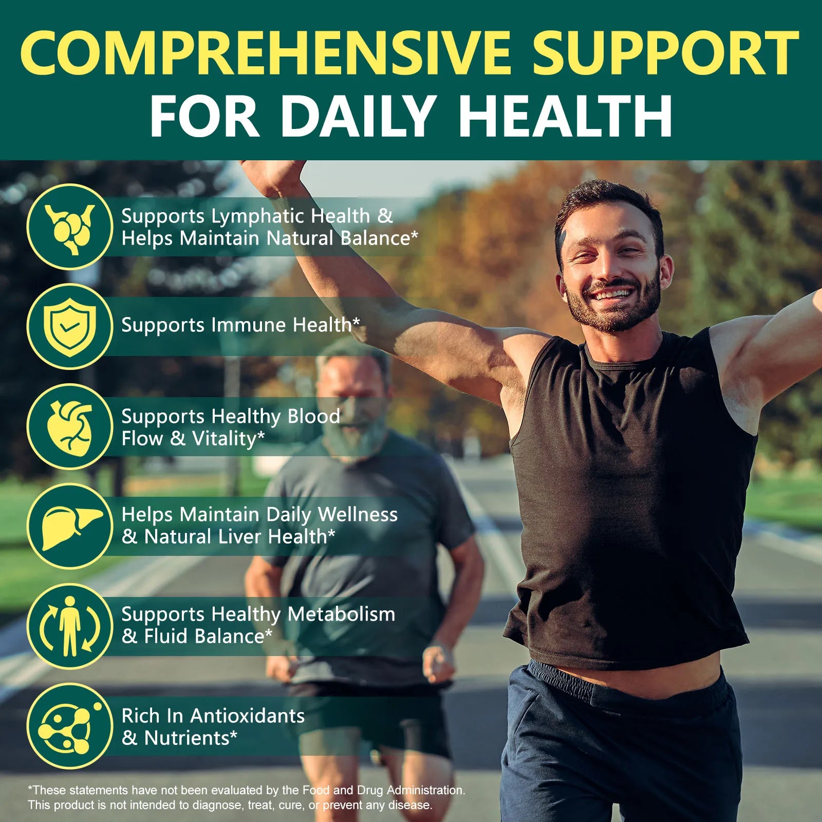 Lymphatic Support, Immune Support, Healthy Blood Flow, Daily Metabolism Balance, Antioxidant Rich Nutrition, 60/120 Softgels