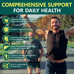 Lymphatic Support, Immune Support, Healthy Blood Flow, Daily Metabolism Balance, Antioxidant Rich Nutrition, 60/120 Softgels