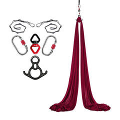 Aerial Yoga Silk Hammock – 8 Meter Satin Yoga Swing Set, 2.8m Wide, Anti-Gravity Inversion Tool, 15 Colors