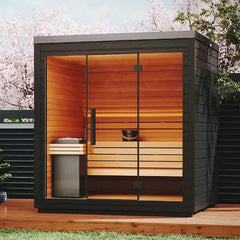 Outdoor Traditional Far Infrared Sauna Room | 4–10 Person | Home & Commercial