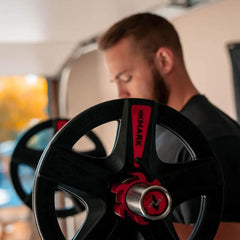 Rubber Olympic Weight Plates Set | 165 LB | Barbell Strength Training