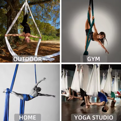 Aerial Yoga Silk Hammock – 8 Meter Satin Yoga Swing Set, 2.8m Wide, Anti-Gravity Inversion Tool, 15 Colors